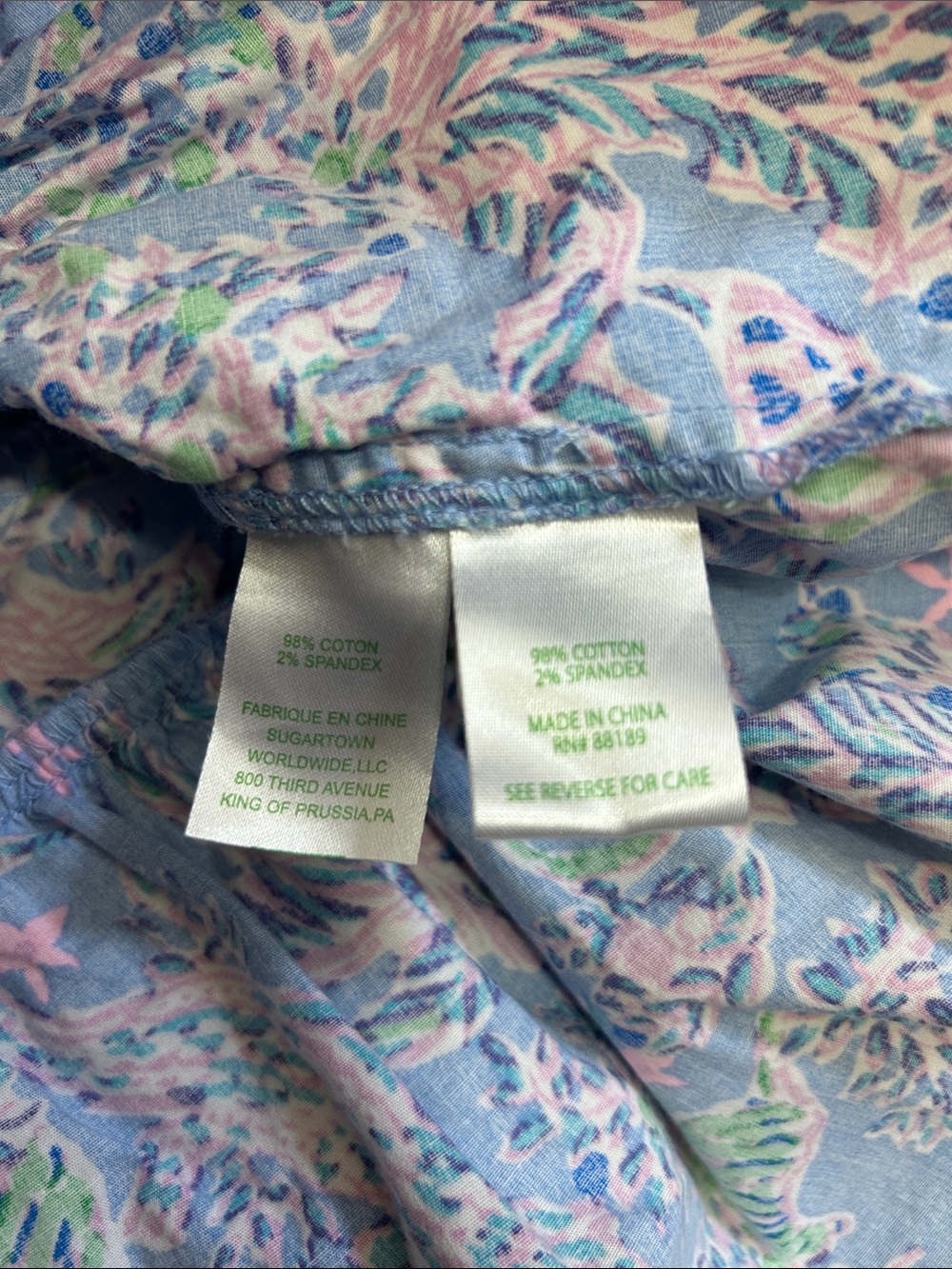 Lilly Pulitzer Rosalie Ruffle Skirt Blue Peri The Turtle Print size 8 - Picture 11 of 11
